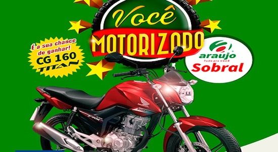 Promoção Araújo Supermercados Você Motorizado