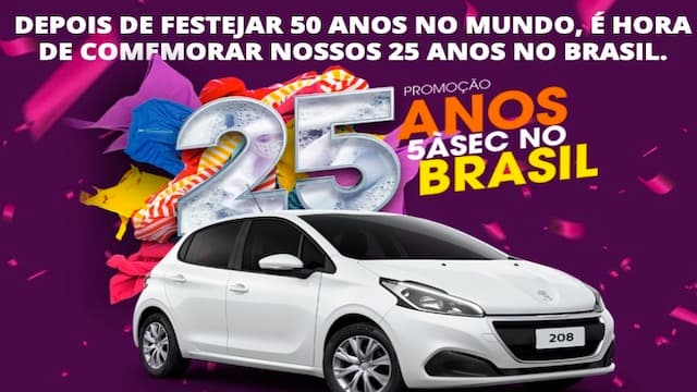 Promoção 5ASEC 25 Anos no Brasil