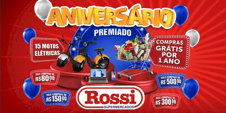 Promoção Aniversário Premiado Rossi 2023