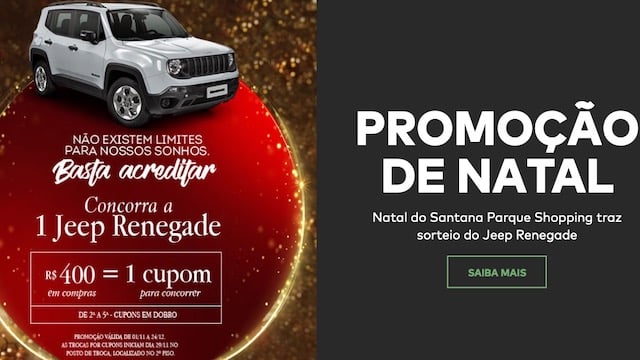 Santana Parque Shopping Promoção de Natal