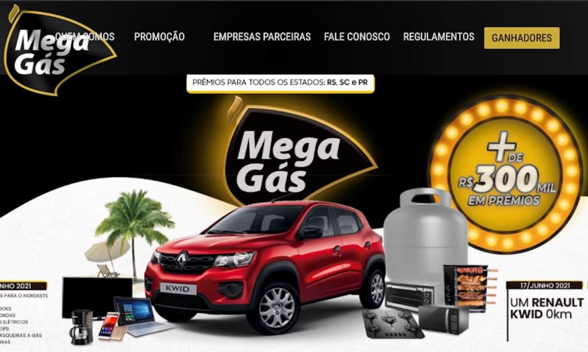 Promoção Mega Gás Mega Prêmios