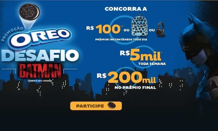 Promoção Oreo Brasil Desafio Batman 2022 Começou