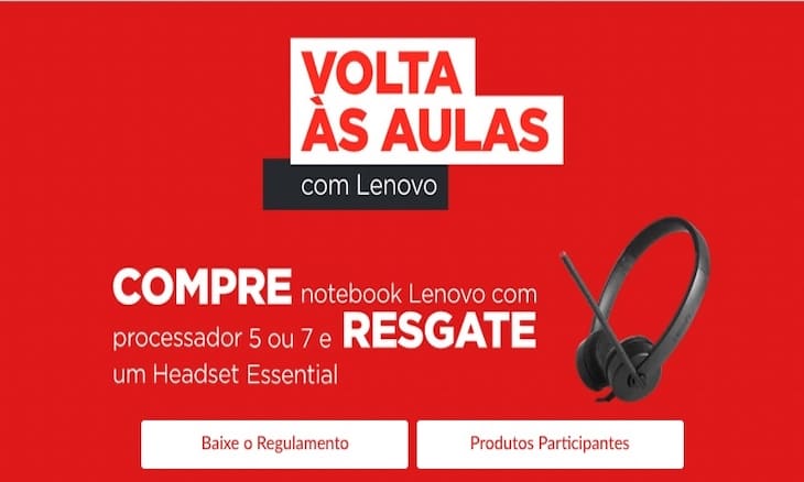 Promoção Lenovo Volta às Aulas 2022