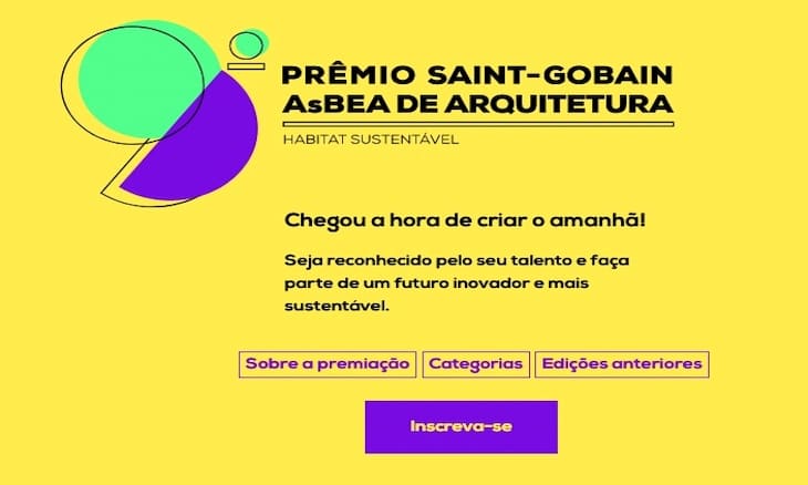 Promoção Saint Gobain Asbea de Arquitetura Habitat Sustentável em sua 9ª Edição