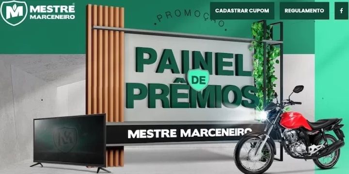 Promoção Mestre Marceneiro 2022 Painel de Prêmios