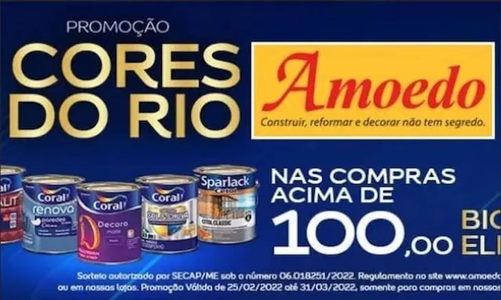 Promoção Amoedo - 2022 Cores do Rio