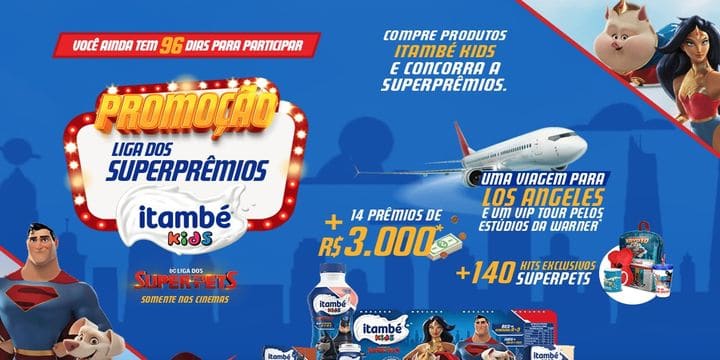Promoção Itambé 2022 Liga dos Super Prêmios Kids
