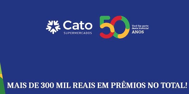 Promoção Cato Supermercados 2024 Aniversário 50 Anos