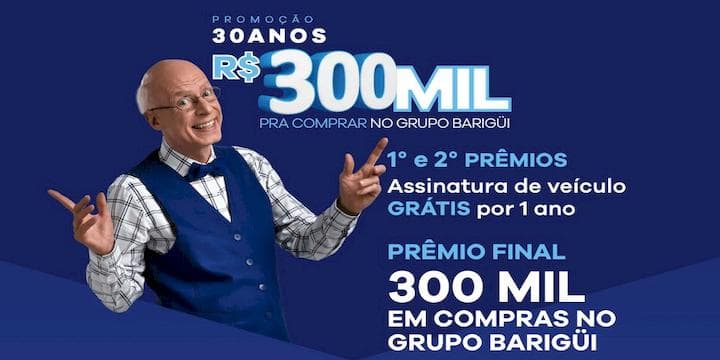 Promoção Grupo Barigui 30 Anos em 2023